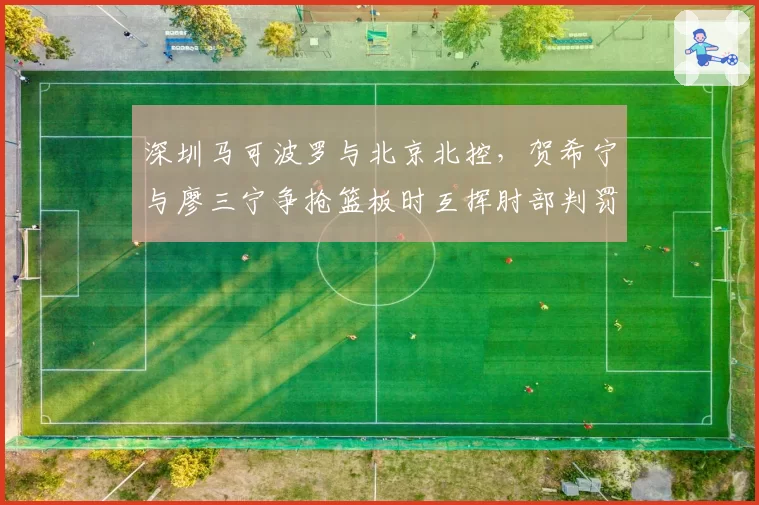 深圳马可波罗与北京北控,贺希宁与廖三宁争抢篮板时互挥肘部判罚不一